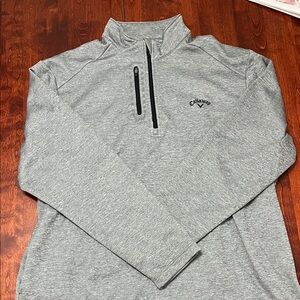 Callaway Men's Zip Up Gray Sweater
